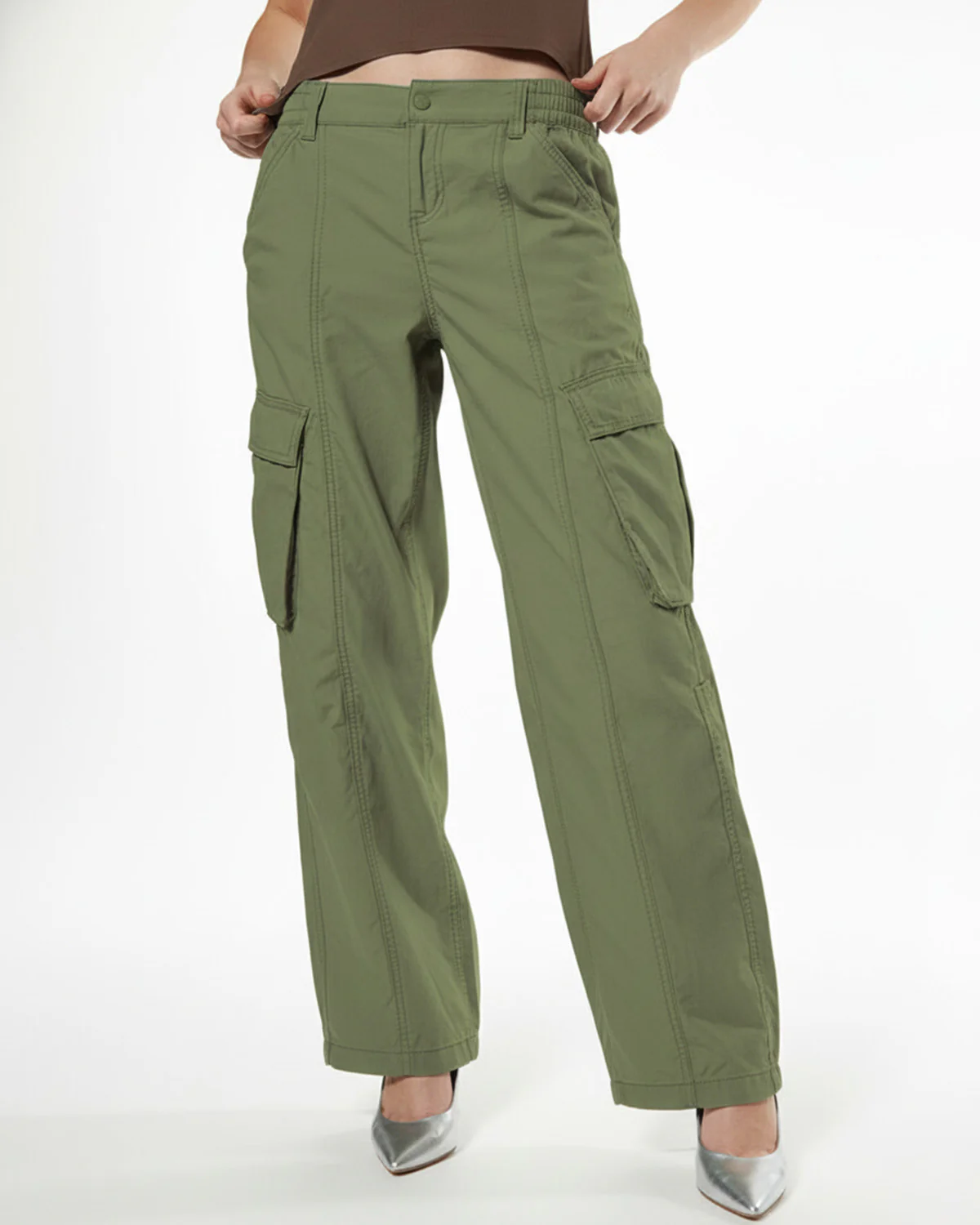 High Rise Wide Leg Cargo