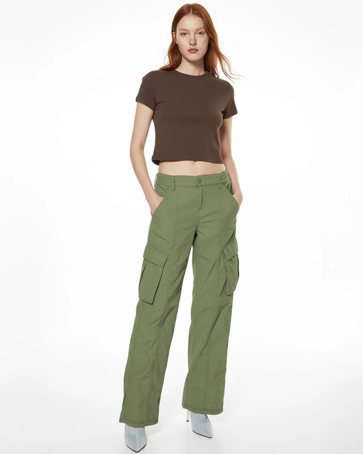High Rise Wide Leg Cargo - Image 2