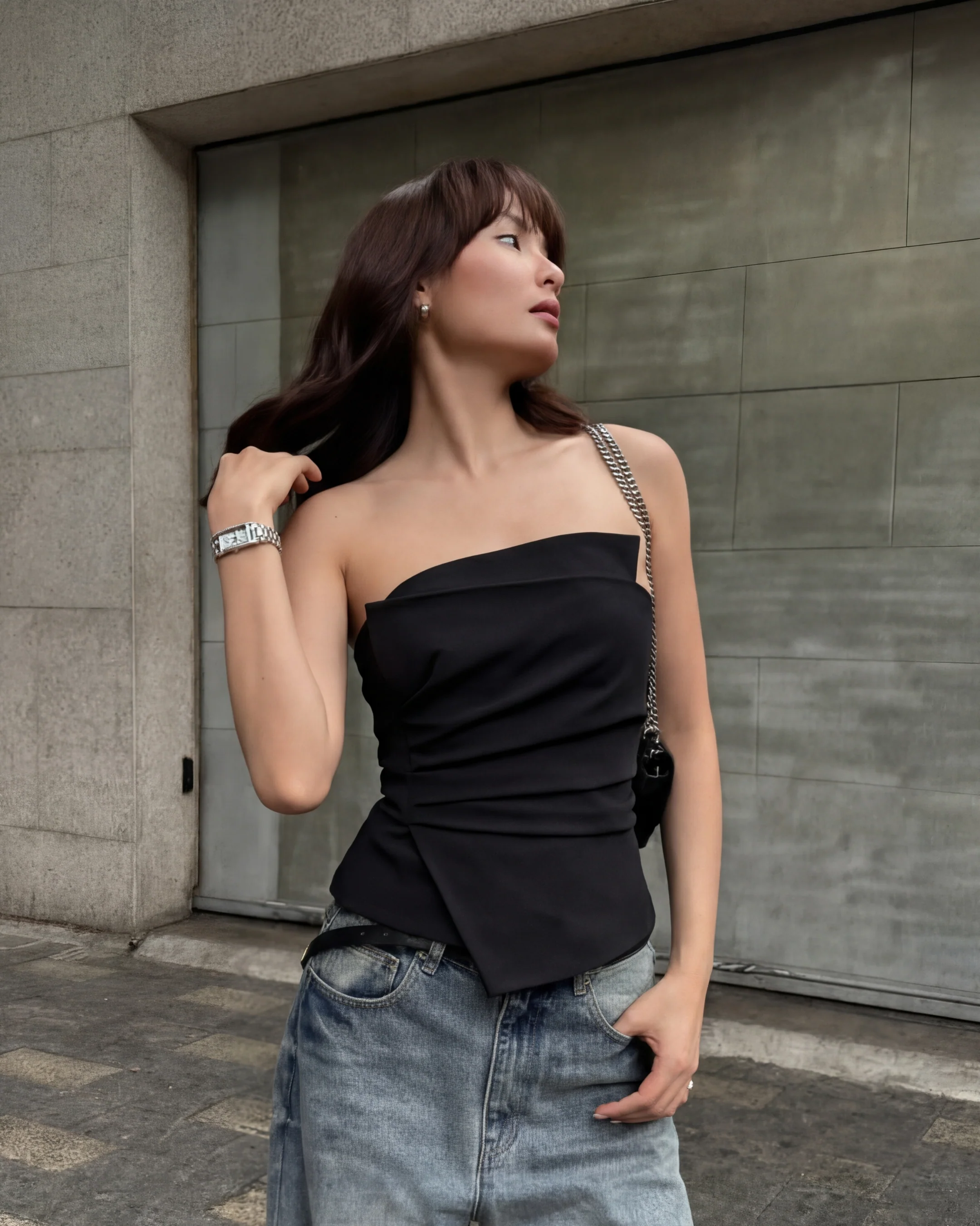 Draped Around Bandeau Top
